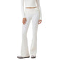 High Waist Wide Leg Pants with Drawstring Tie and Soft Stretch Fabric