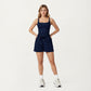 Square Neck Ribbed Tank Top with Body-Hugging Fit