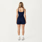 Square Neck Ribbed Tank Top with Body-Hugging Fit