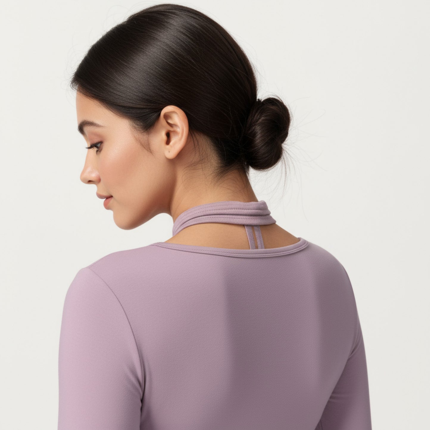 V-Neck Belted Waist Layering Piece Outwear with Front Tie Detail