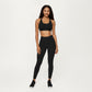 Scoop Neck Racerback Sports Bra with Smooth Stretch Fabric and Supportive Fit