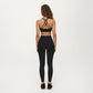 Scoop Neck Racerback Sports Bra with Smooth Stretch Fabric and Supportive Fit