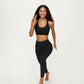 Scoop Neck Racerback Sports Bra with Smooth Stretch Fabric and Supportive Fit