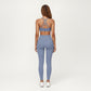 Scoop Neck Racerback Sports Bra with Smooth Stretch Fabric and Supportive Fit