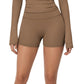 High Waist Stretch Fit Athletic Shorts with Smooth Seam Detailing and Supportive Fabric