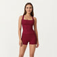 High Waist Stretch Fit Athletic Shorts with Smooth Seam Detailing and Supportive Fabric