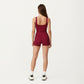 High Waist Stretch Fit Athletic Shorts with Smooth Seam Detailing and Supportive Fabric