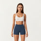 High Waist Stretch Fit Athletic Shorts with Smooth Seam Detailing and Supportive Fabric