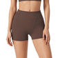 High Waist Seam Detailed Active Shorts with Supportive Stretch Fabric and Flattering Fit