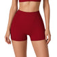 High Waist Seam Detailed Active Shorts with Supportive Stretch Fabric and Flattering Fit