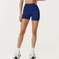 High Waist Seam Detailed Active Shorts with Supportive Stretch Fabric and Flattering Fit