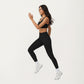 High Waist Full Length Leggings with Smooth Seam Detailing and Stretch Fit Fabric