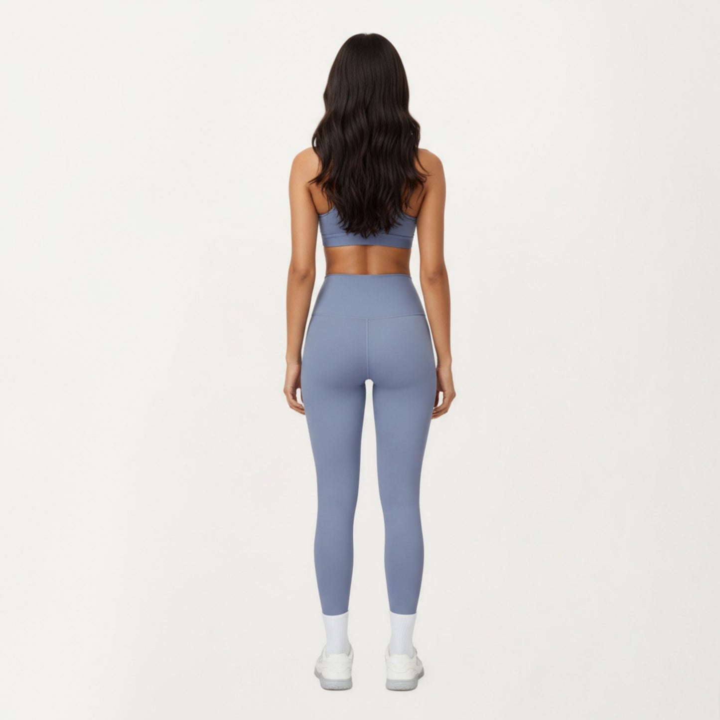 High Waist Full Length Leggings with Smooth Seam Detailing and Stretch Fit Fabric