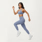 High Waist Full Length Leggings with Smooth Seam Detailing and Stretch Fit Fabric