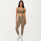High Waist Full Length Leggings with Smooth Seam Detailing and Stretch Fit Fabric