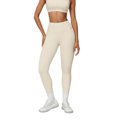 High Waist Full Length Leggings with Smooth Seam Detailing and Stretch Fit Fabric