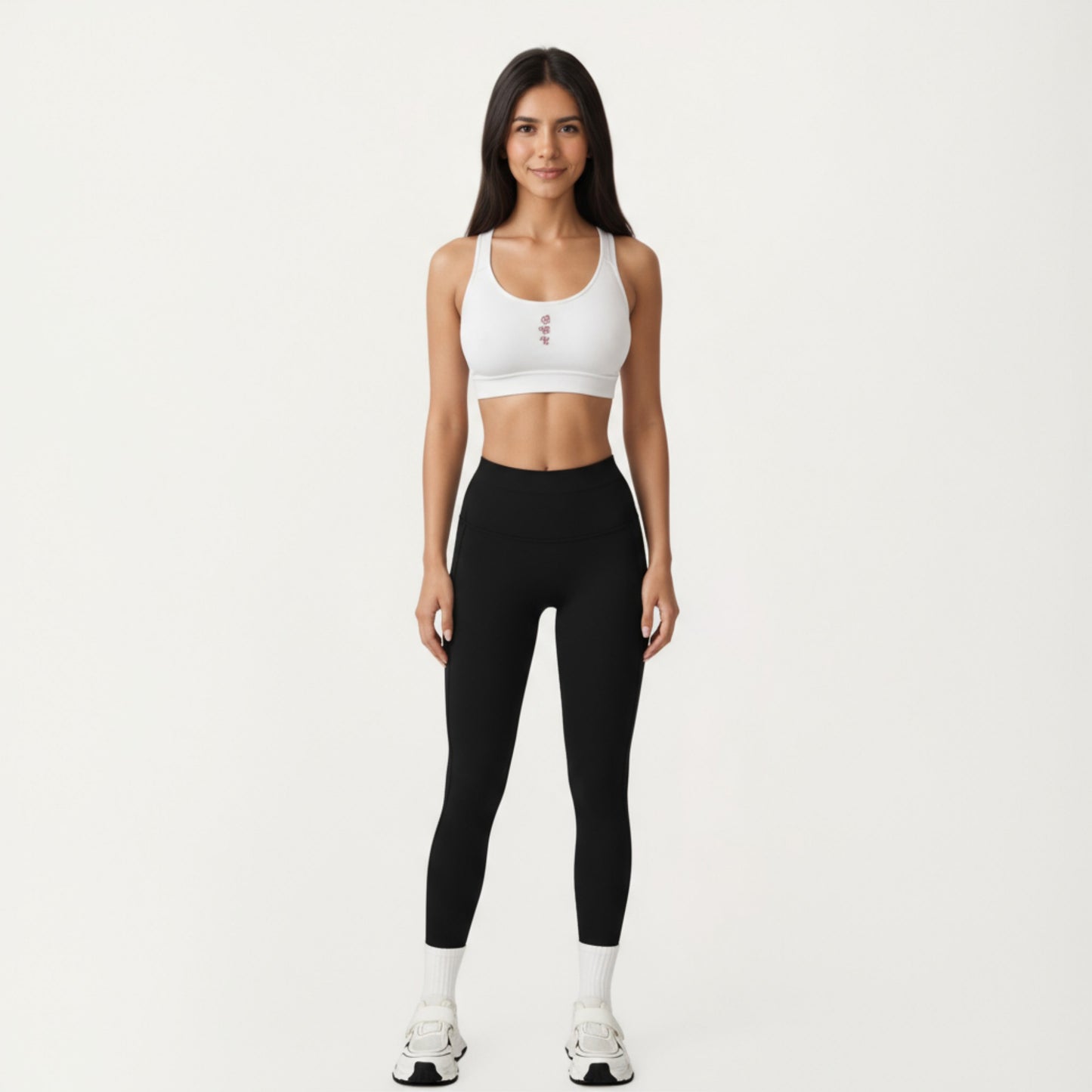 High Waist Seam Detailed Full Length Leggings with Supportive Stretch Fabric and Sculpted Fit