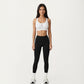 High Waist Seam Detailed Full Length Leggings with Supportive Stretch Fabric and Sculpted Fit
