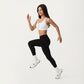 High Waist Seam Detailed Full Length Leggings with Supportive Stretch Fabric and Sculpted Fit