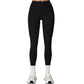 High Waist Seam Detailed Full Length Leggings with Supportive Stretch Fabric and Sculpted Fit