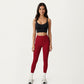 High Waist Seam Detailed Full Length Leggings with Supportive Stretch Fabric and Sculpted Fit