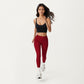 High Waist Seam Detailed Full Length Leggings with Supportive Stretch Fabric and Sculpted Fit
