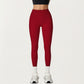 High Waist Seam Detailed Full Length Leggings with Supportive Stretch Fabric and Sculpted Fit