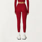 High Waist Seam Detailed Full Length Leggings with Supportive Stretch Fabric and Sculpted Fit