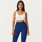 High Waist Seam Detailed Full Length Leggings with Supportive Stretch Fabric and Sculpted Fit