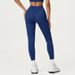 High Waist Seam Detailed Full Length Leggings with Supportive Stretch Fabric and Sculpted Fit