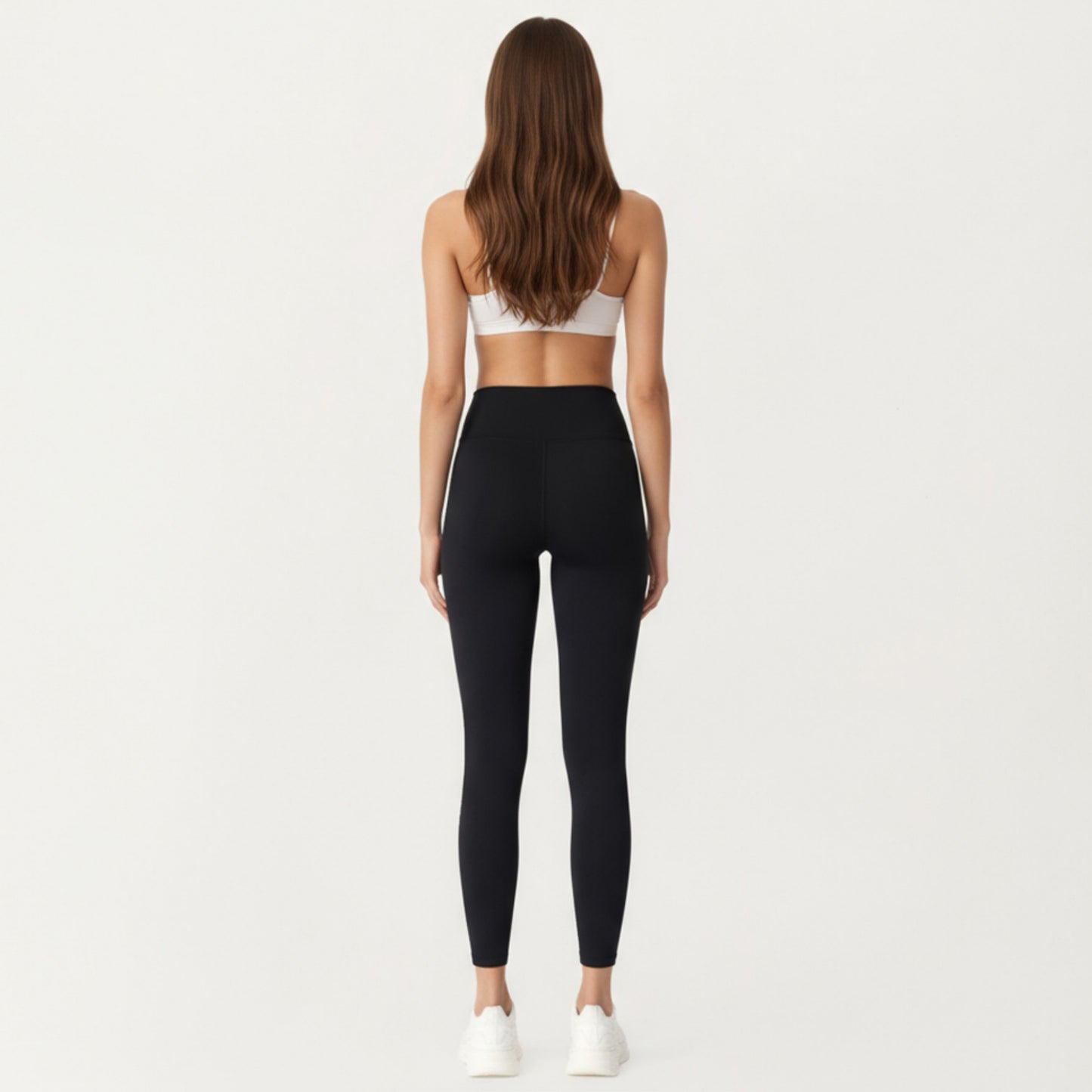 High Waist Seamless Full Length Leggings with Stretch Fit Fabric and Smooth Contour Waistband