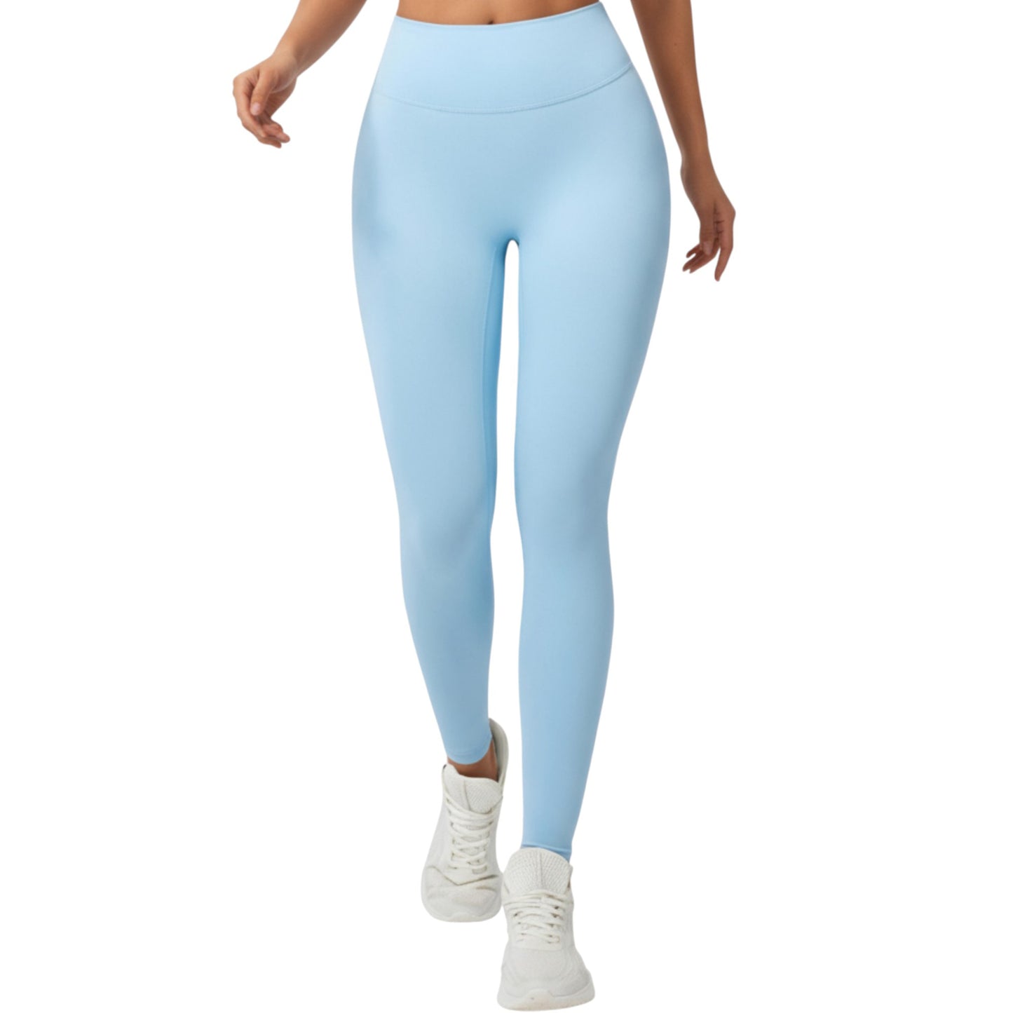 High Waist Seamless Full Length Leggings with Stretch Fit Fabric and Smooth Contour Waistband
