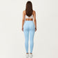 High Waist Seamless Full Length Leggings with Stretch Fit Fabric and Smooth Contour Waistband