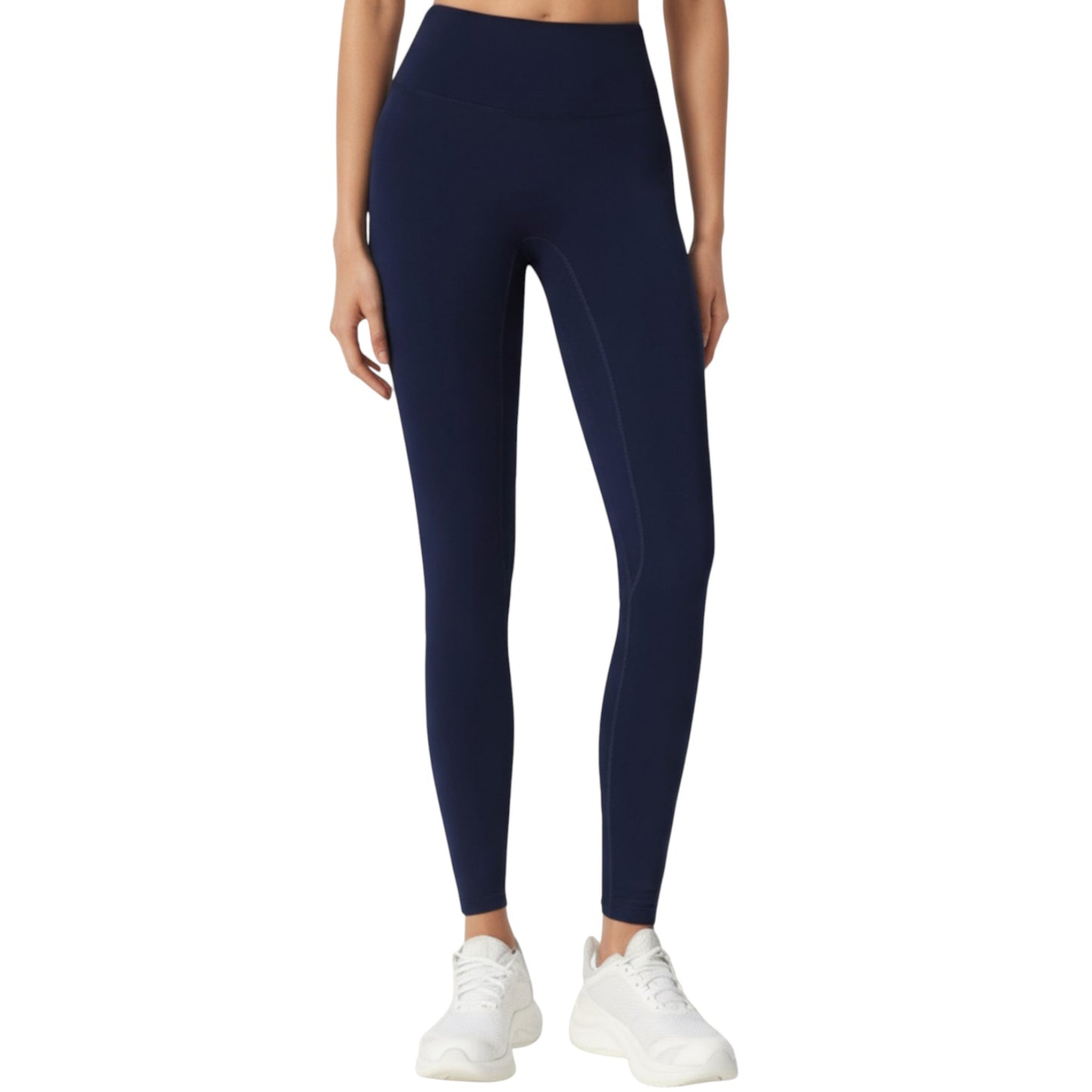 High Waist Seamless Full Length Leggings with Stretch Fit Fabric and Smooth Contour Waistband