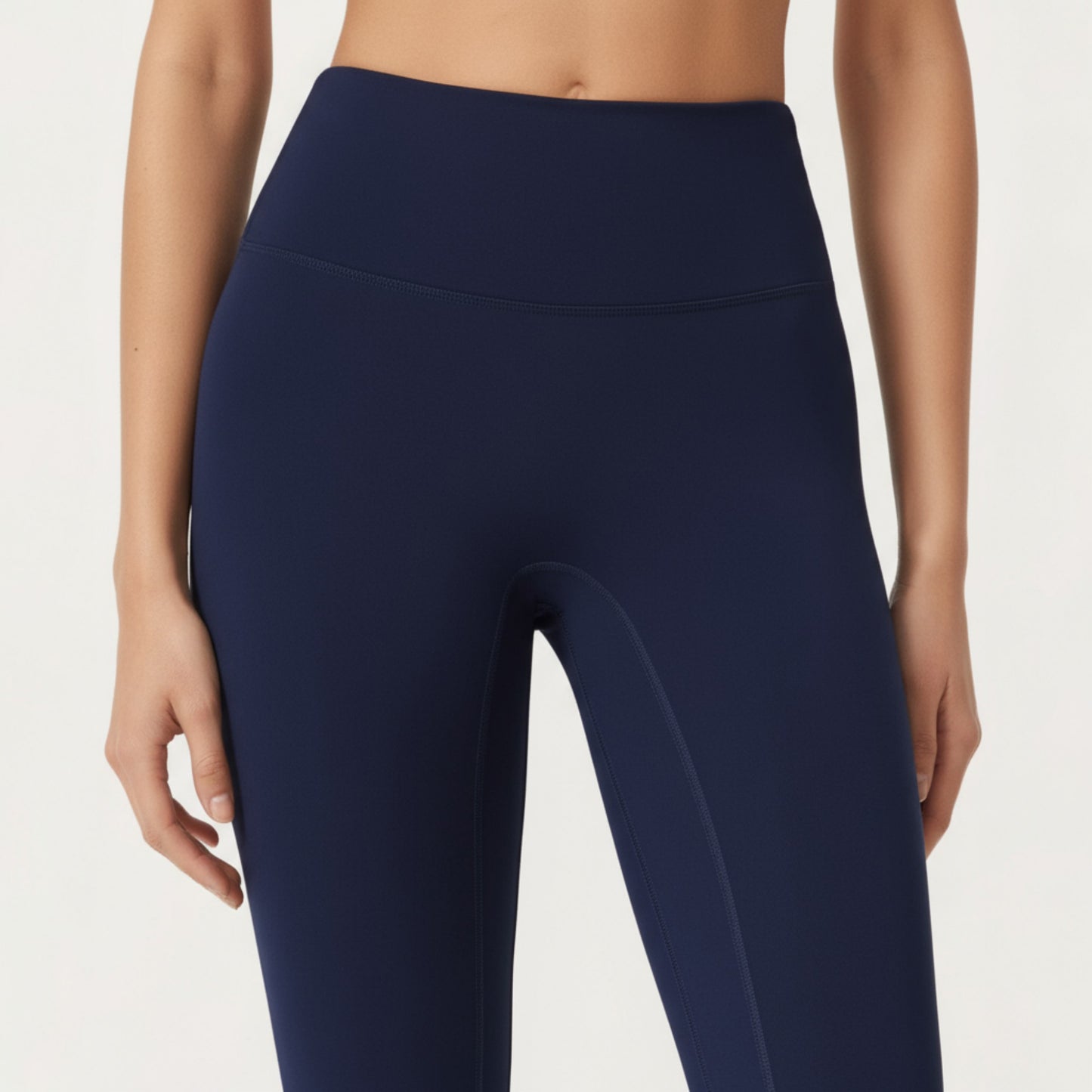 High Waist Seamless Full Length Leggings with Stretch Fit Fabric and Smooth Contour Waistband