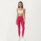 High Waist Stretch Fit Full Length Leggings with Contour Waistband and Smooth Seam Detailing