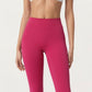 High Waist Stretch Fit Full Length Leggings with Contour Waistband and Smooth Seam Detailing