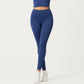 High Waist Stretch Fit Full Length Leggings with Contour Waistband and Smooth Seam Detailing