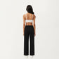 High Waist Wide Leg Sweatpants with Adjustable Drawstring Waistband and Relaxed Fit