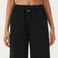 High Waist Wide Leg Sweatpants with Adjustable Drawstring Waistband and Relaxed Fit