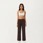 High Waist Wide Leg Sweatpants with Adjustable Drawstring Waistband and Relaxed Fit
