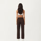High Waist Wide Leg Sweatpants with Adjustable Drawstring Waistband and Relaxed Fit