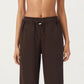 High Waist Wide Leg Sweatpants with Adjustable Drawstring Waistband and Relaxed Fit