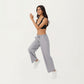 High Waist Wide Leg Sweatpants with Adjustable Drawstring Waistband and Relaxed Fit