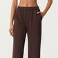 High Waist Relaxed Fit Sweatpants with Elastic Waistband and Side Pockets