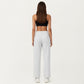 High Waist Relaxed Fit Sweatpants with Elastic Waistband and Side Pockets