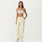High Waist Relaxed Fit Sweatpants with Elastic Waistband and Side Pockets