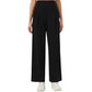 High Waist Pleated Wide Leg Sweatpants with Smooth Stretch Fabric and Relaxed Silhouette