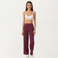 High Waist Pleated Wide Leg Sweatpants with Smooth Stretch Fabric and Relaxed Silhouette