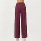 High Waist Pleated Wide Leg Sweatpants with Smooth Stretch Fabric and Relaxed Silhouette